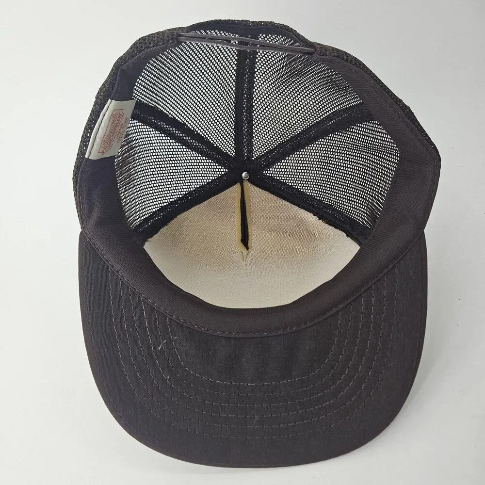 Vintage Nomark Koppl Leak Sealers Trucker Hat One Size Fits All Brown Mesh Cap